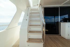 Stairs from Aft Deck to Flybridge