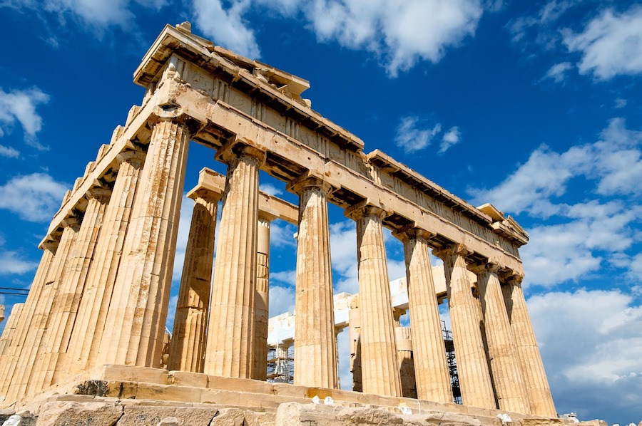 The Acropolis in Athens, Mediterranean yacht charter