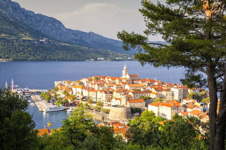 Korcula in Croatia, yacht charter Mediterranean