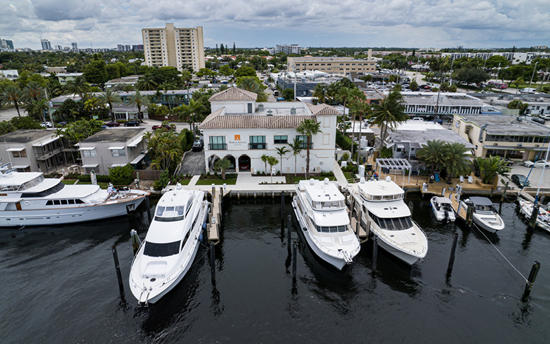 Fort Lauderdale Office Docks Aerial