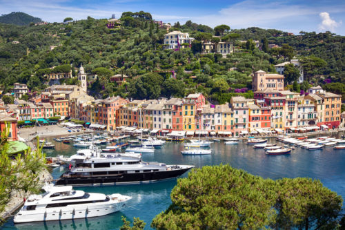 Portofino, on the Italian Riviera, yacht charter Mediterranean