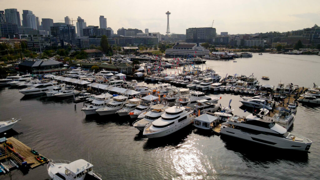 Seattle Boats Afloat Fall Show 2022 AERIAL